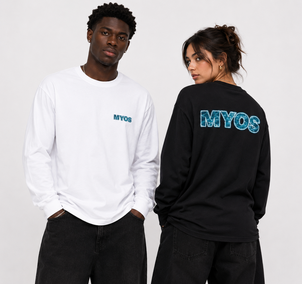 Long Sleeve Tee Clear Blue Water