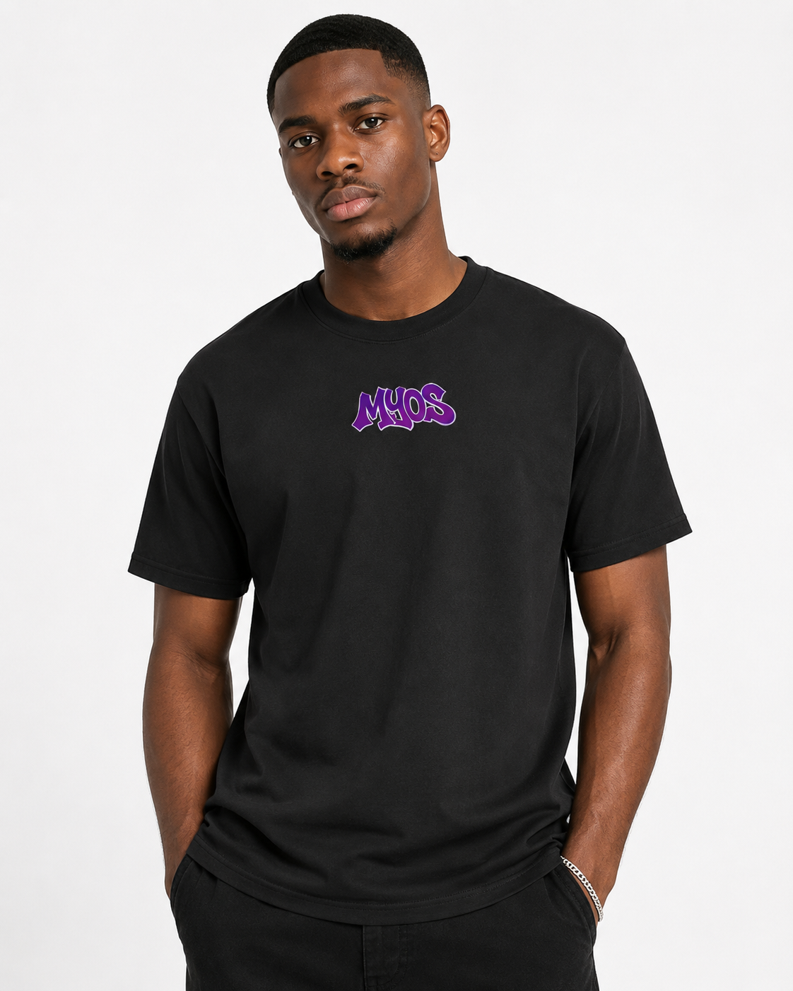 Men's T-shirt MYOS Purple/Pink Logo