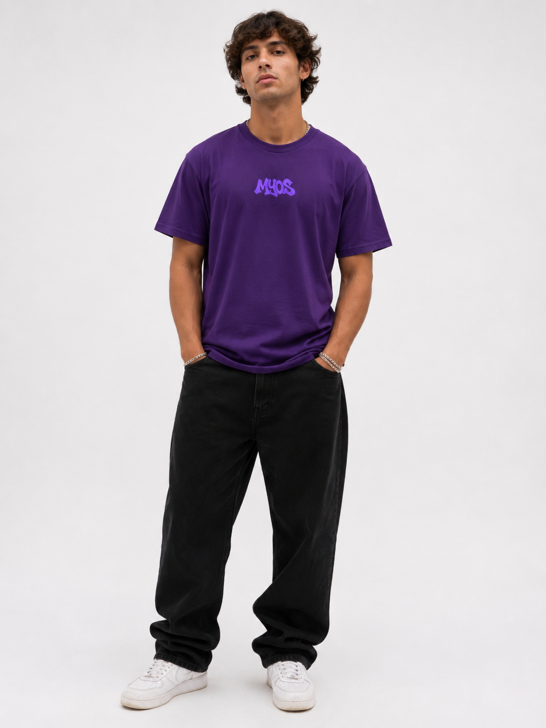 Men's T-shirt MYOS Purple Logo