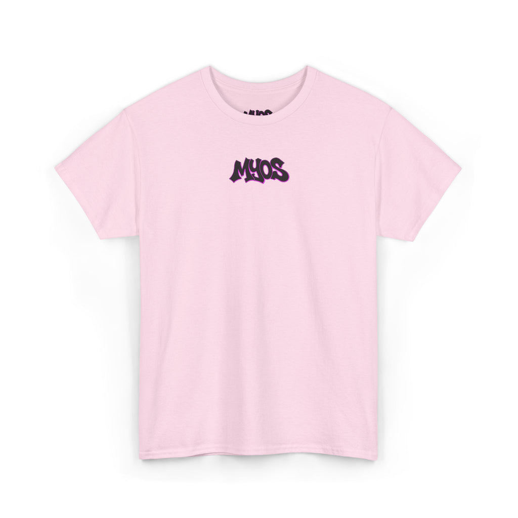 Men's T-shirt MYOS Black/Pink Logo
