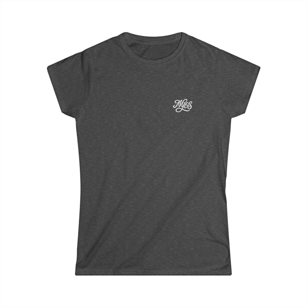 Women's T-shirt White Cursive Logo