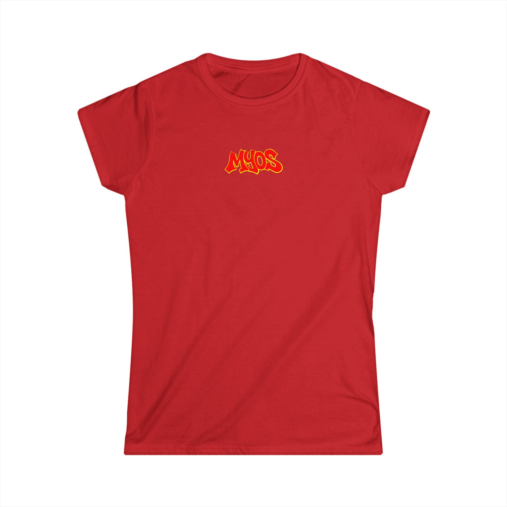 Women's T-shirt Red/Yellow logo