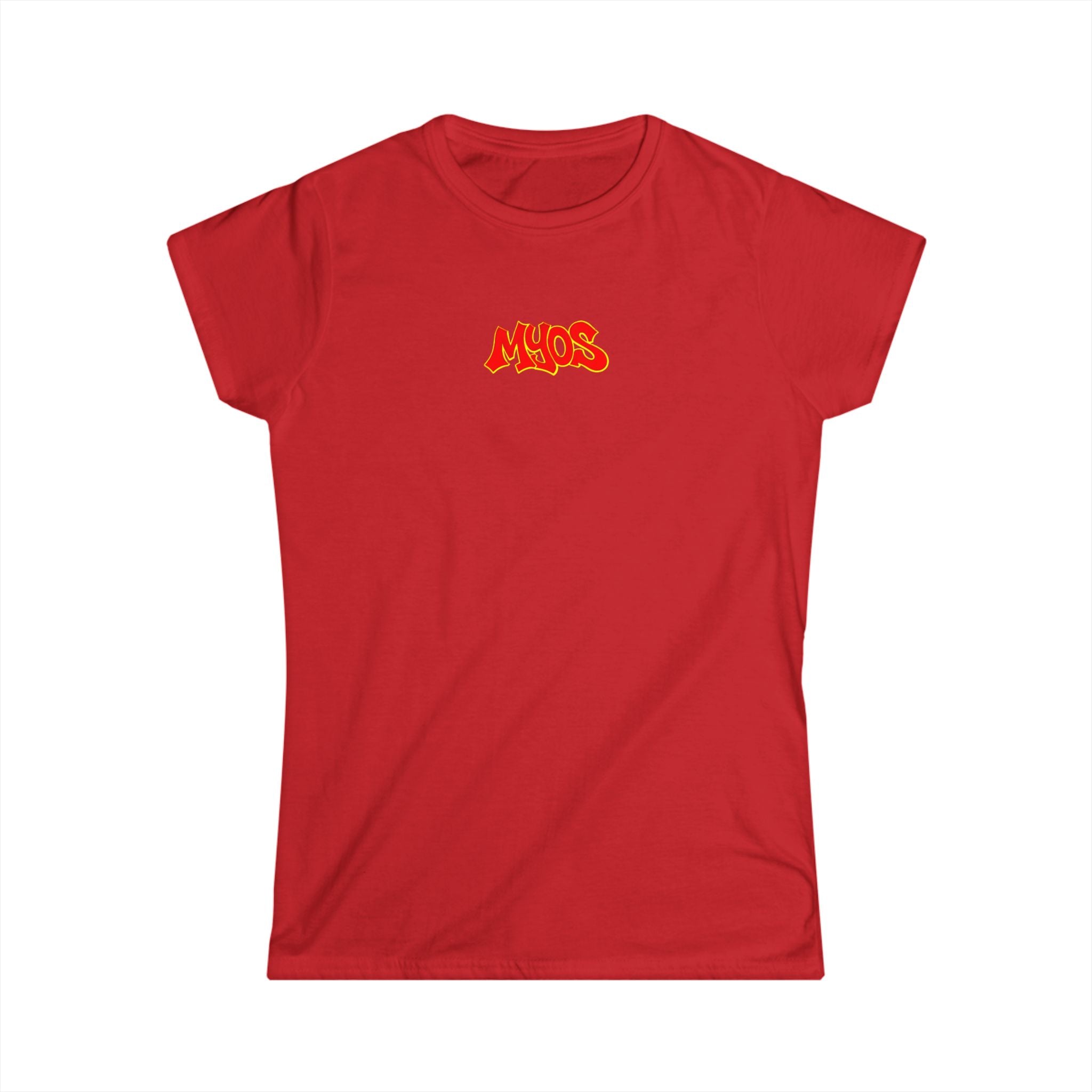 Women's T-shirt Red/Yellow logo