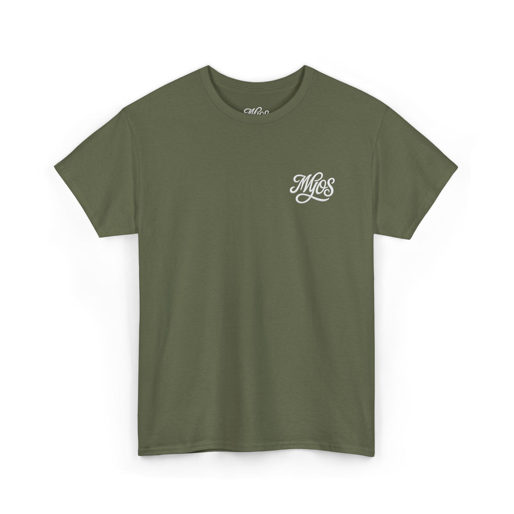 Men's T-shirt MYOS White Cursive Logo