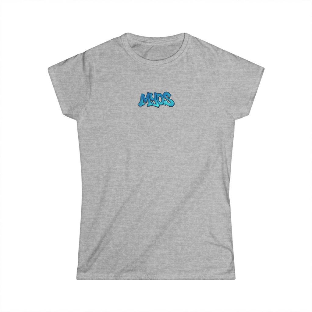 Women's T-shirt Mixed blue logo