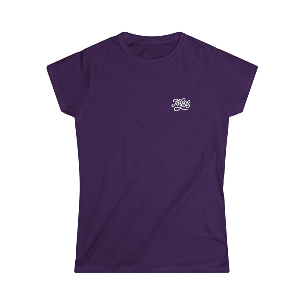 Women's T-shirt White Cursive Logo