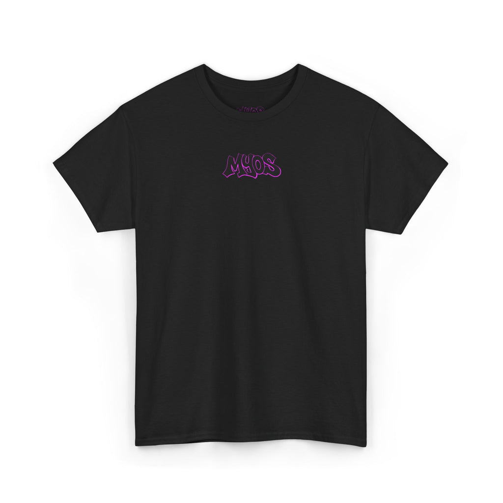 Men's T-shirt MYOS Black/Pink Logo