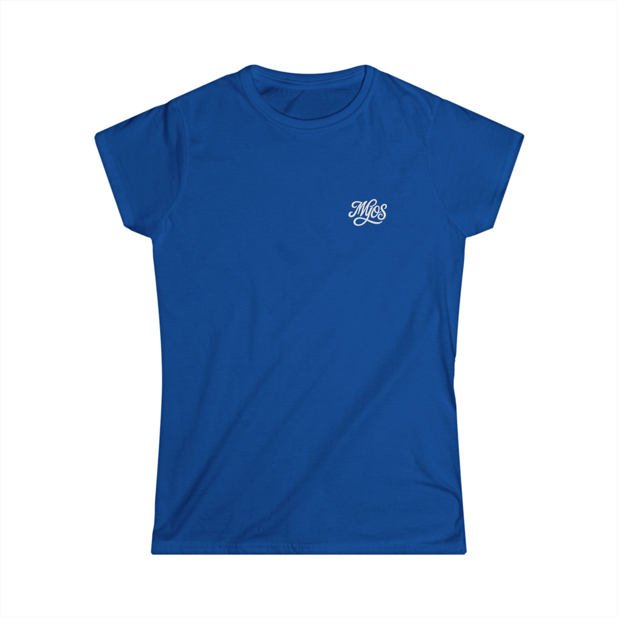 Women's T-shirt White Cursive Logo