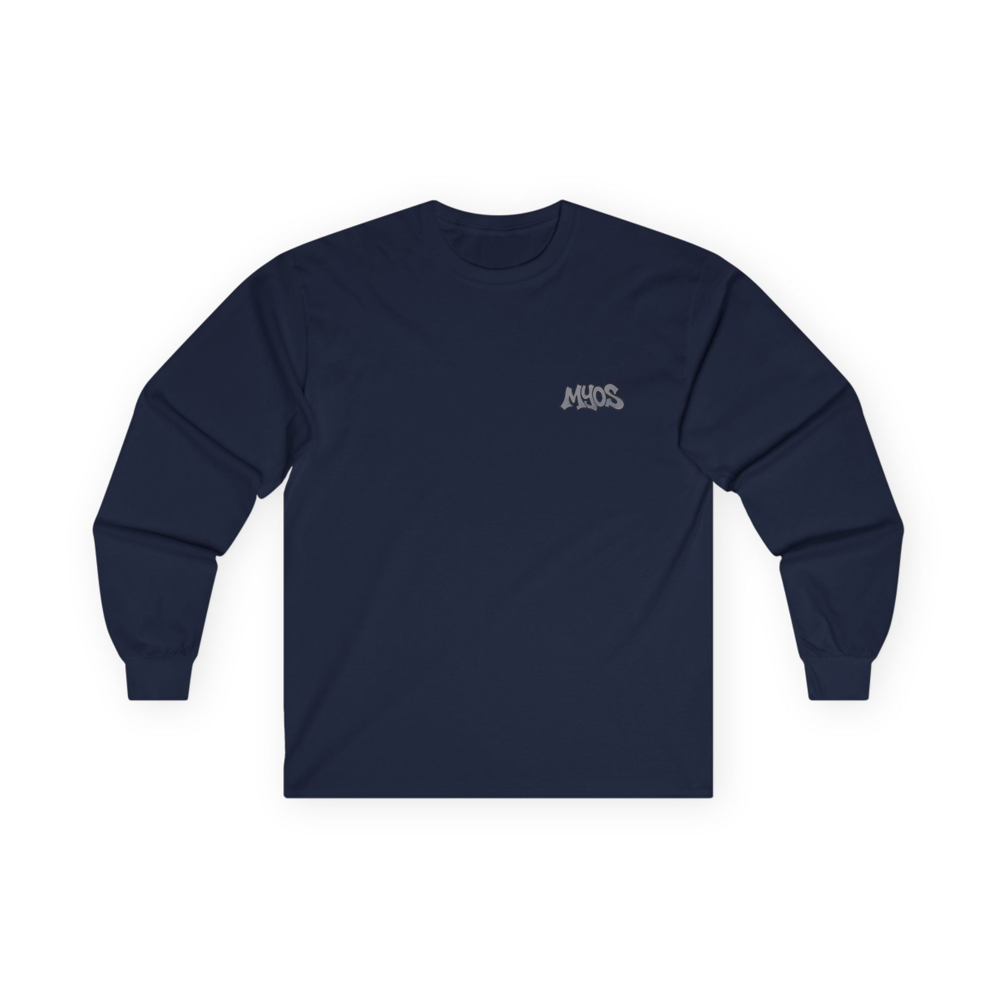Long Sleeve Tee Grey Streetwear Logo