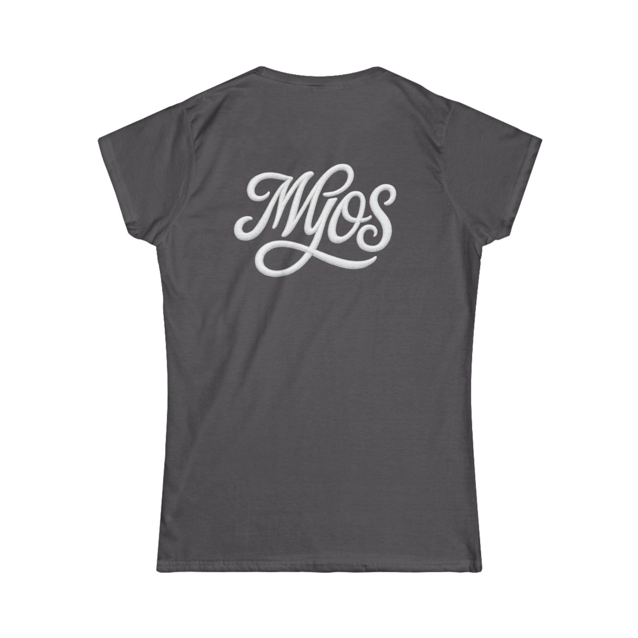 Women's T-shirt White Cursive Logo