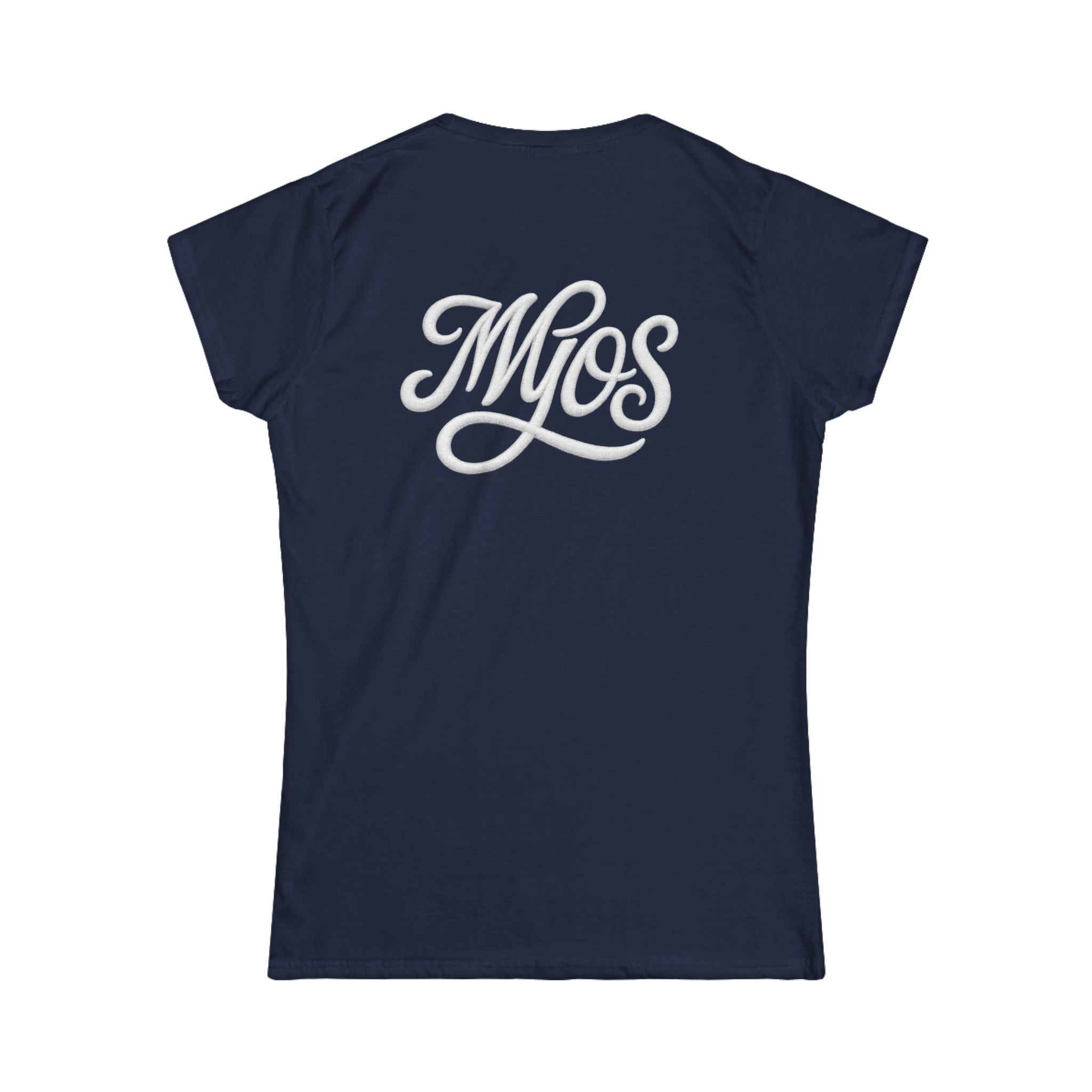 Women's T-shirt White Cursive Logo
