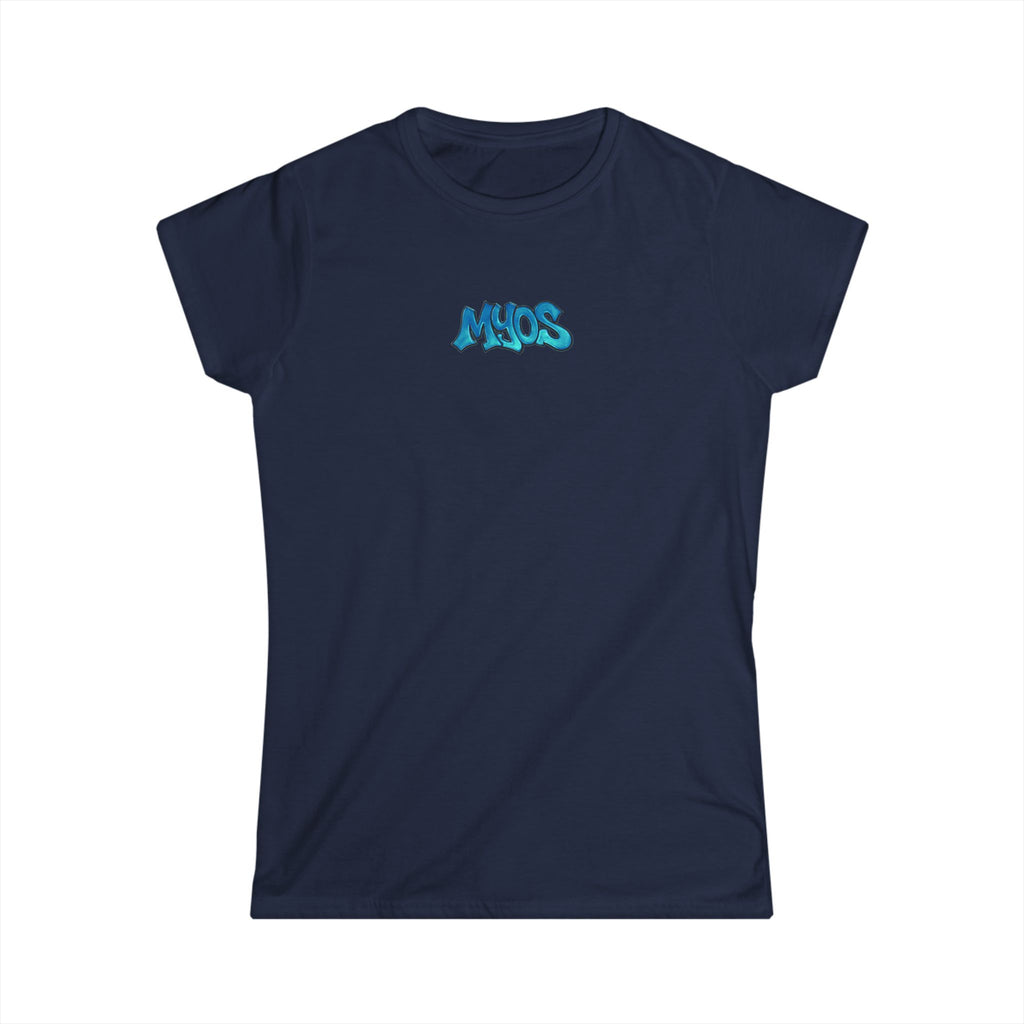 Women's T-shirt Mixed blue logo