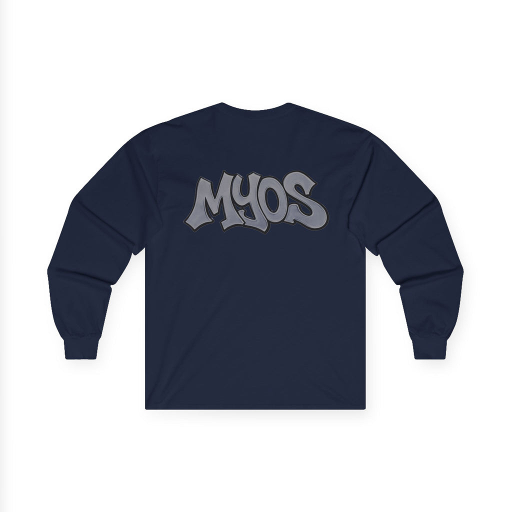 Long Sleeve Tee Grey Streetwear Logo