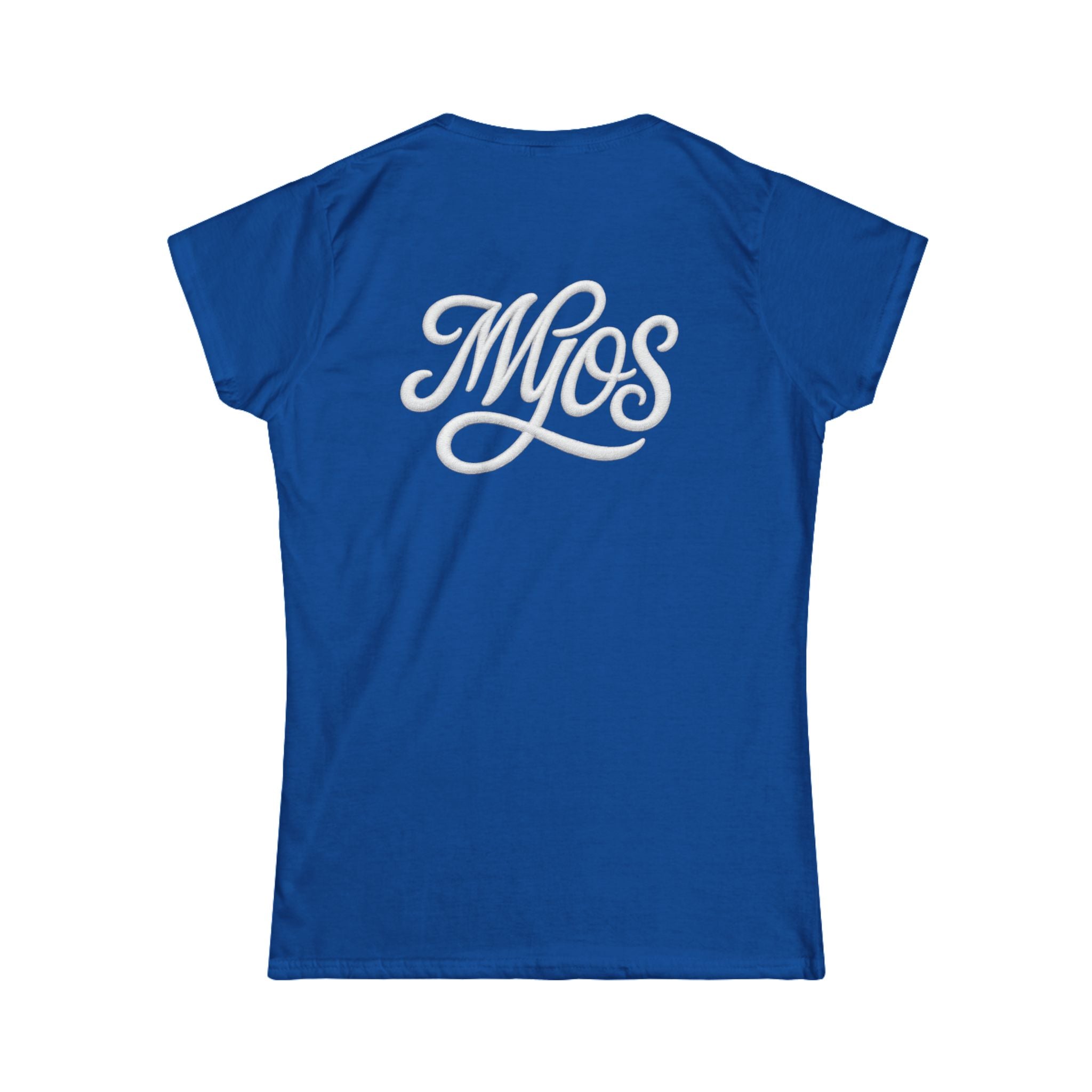 Women's T-shirt White Cursive Logo