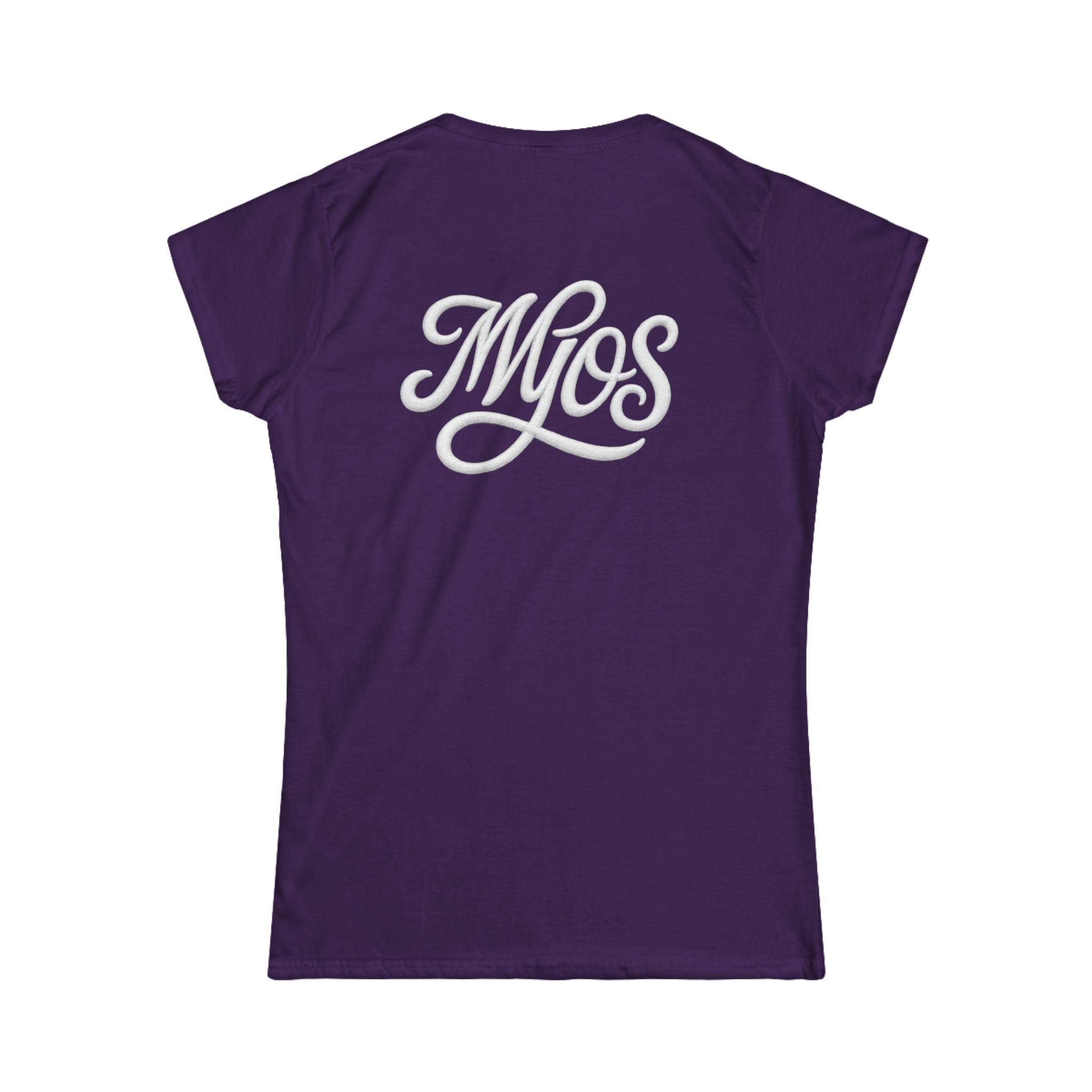 Women's T-shirt White Cursive Logo