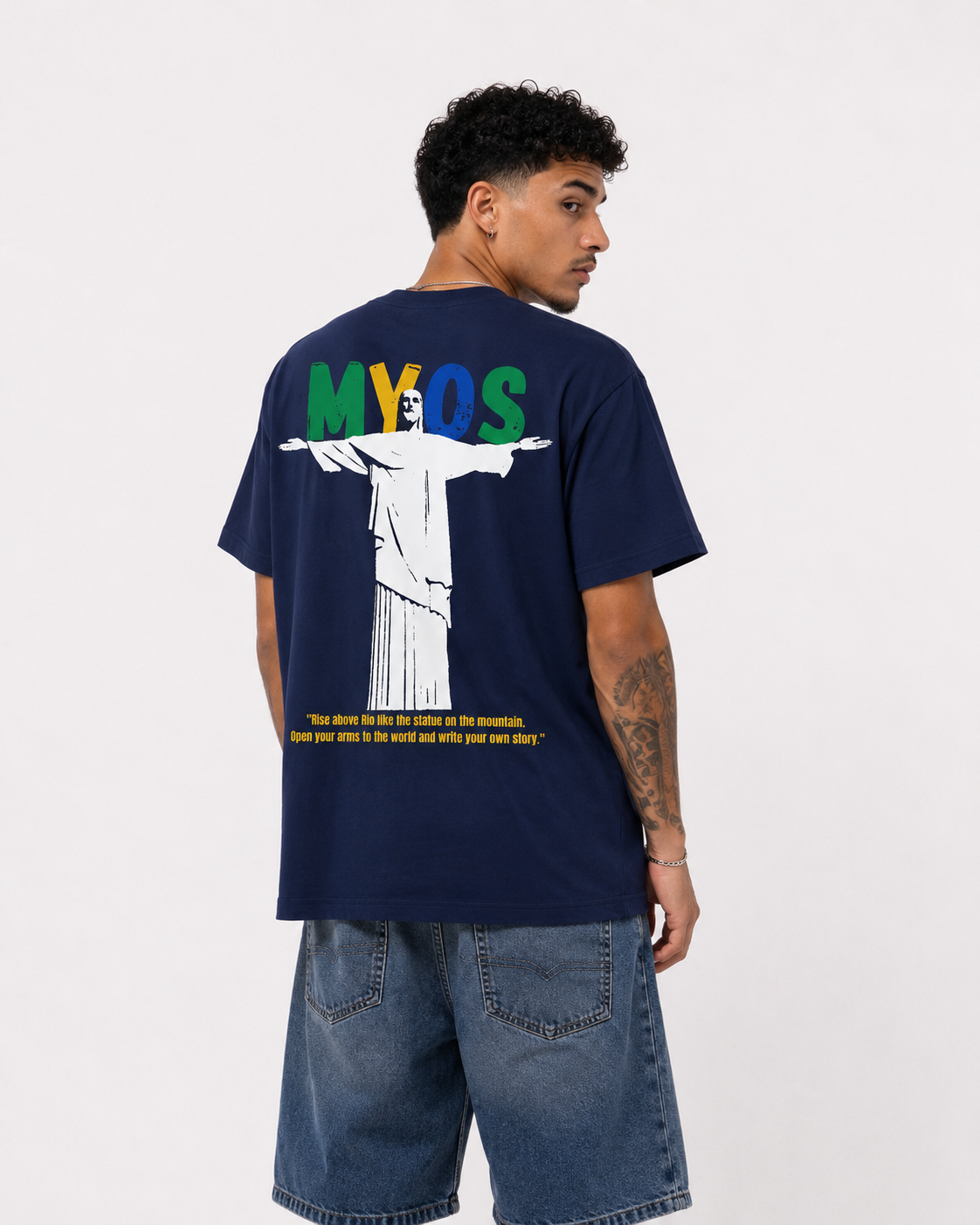 Men's T-shirt Christ Statue Rio