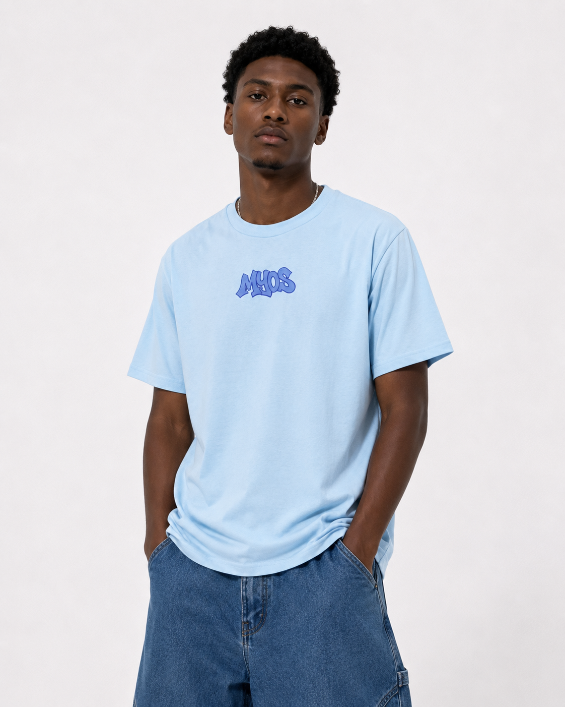 Men's T-shirt MYOS Blue Logo