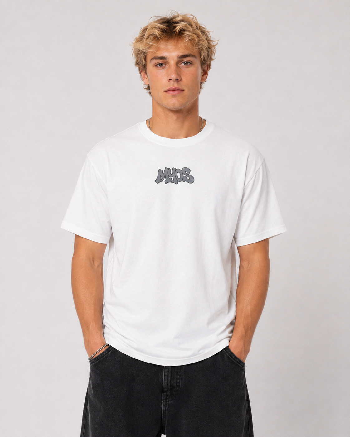 Men's T-shirt MYOS Grey Logo
